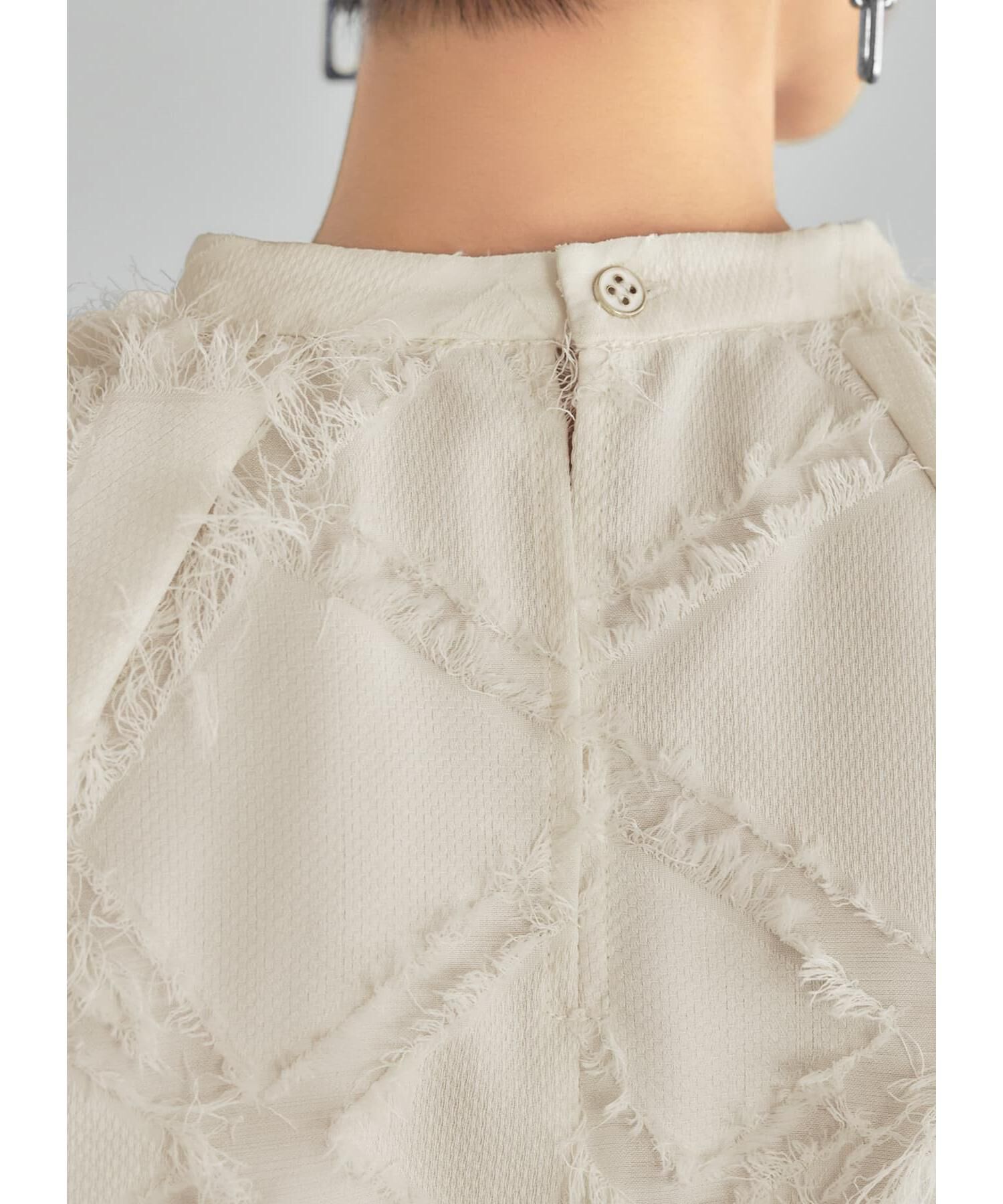 STYLE DELI「柄状ディコラティブフリンジブラウス」|シャツ・ブラウス|