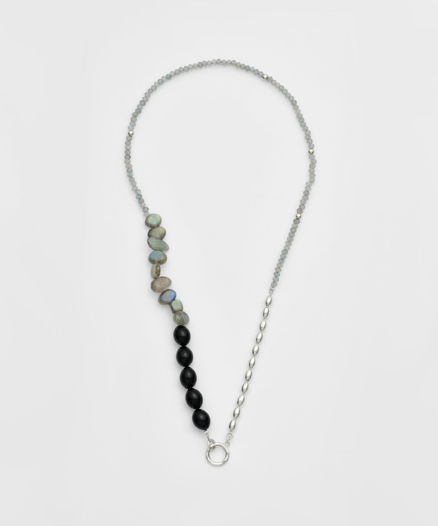  「シルバーマルチストーンネックレス」|ネックレス|