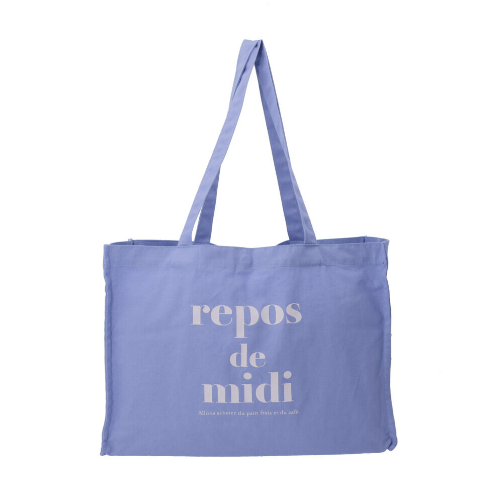 BACKYARD FAMILY「帆布 トートバッグ 通販 トート トートバック 手提げ 肩掛け スクエア 横長 無地 コットン」|トートバッグ|グレー2