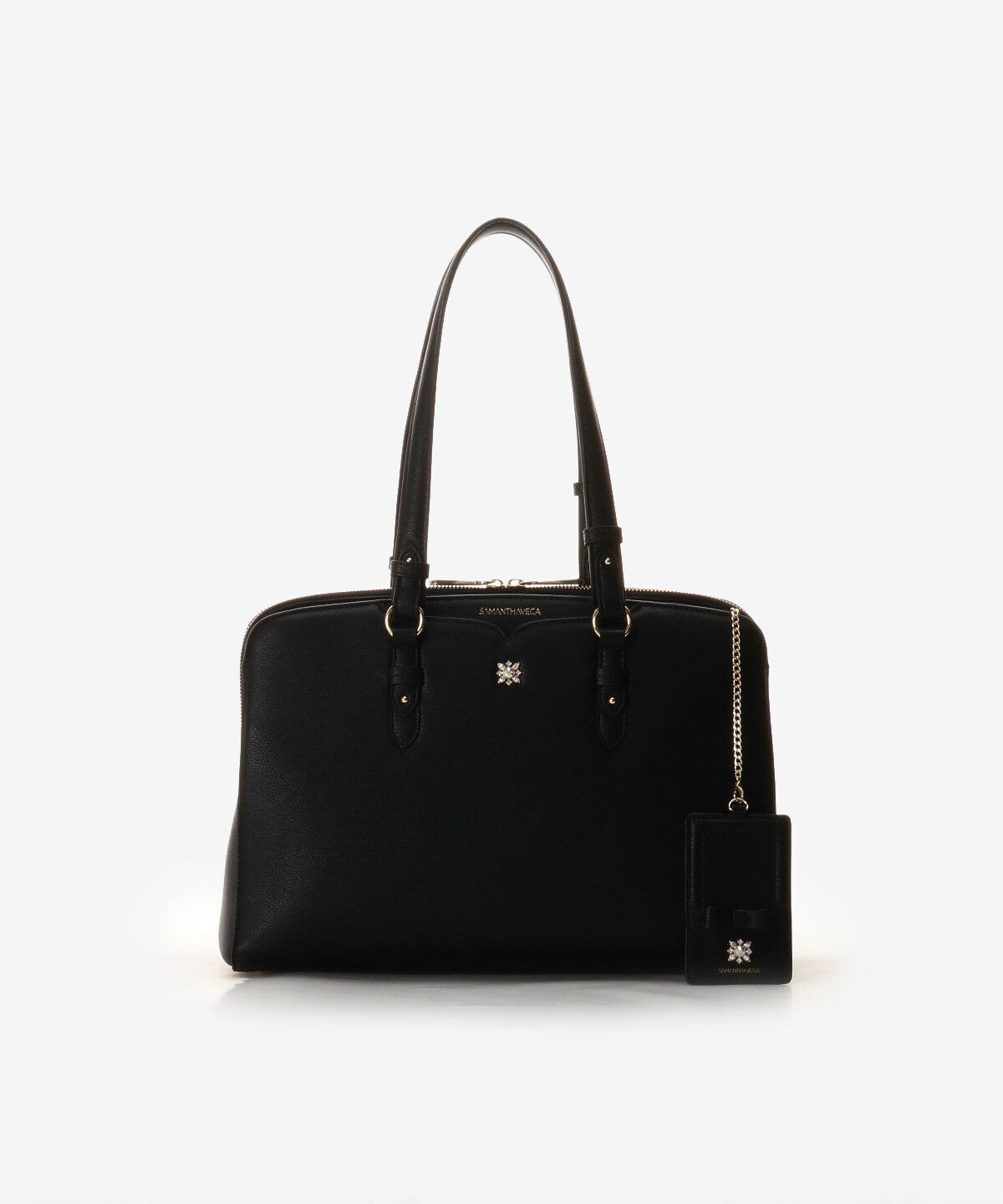 Samantha Vega「パスケース付A4トートバッグ」|トートバッグ|ブラック