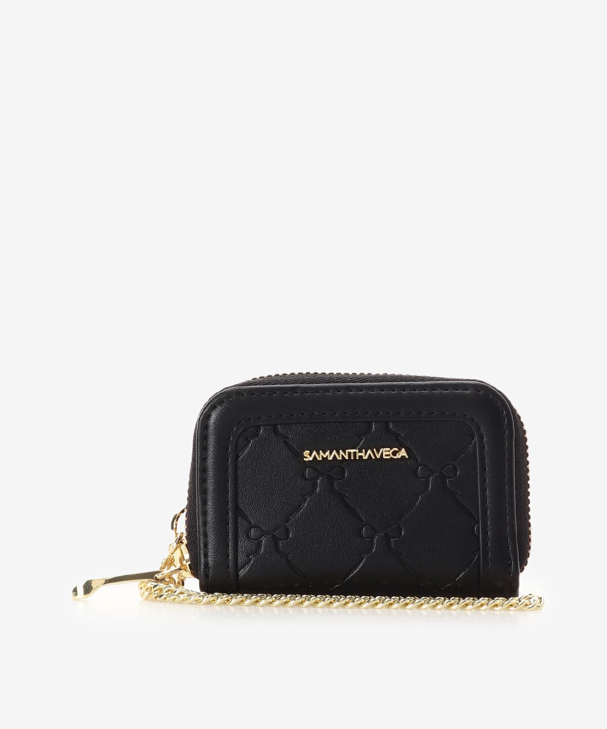 Samantha Vega「スタンピングリボンキーケース」|キーケース|ブラック