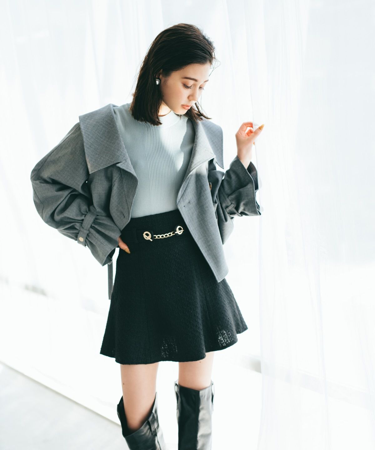 REDYAZEL「2WAYショートブルゾン」|ブルゾン・スタジャン|