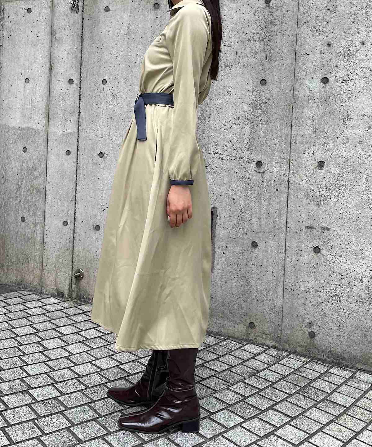 REDYAZEL「パイピングシャツワンピース」|ワンピース|