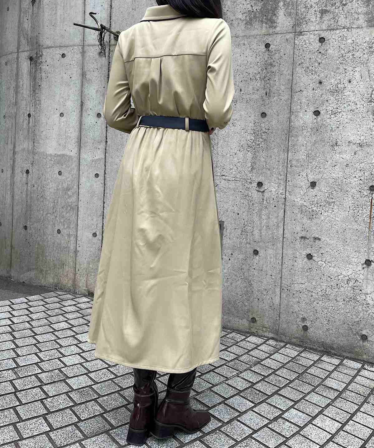 REDYAZEL「パイピングシャツワンピース」|ワンピース|