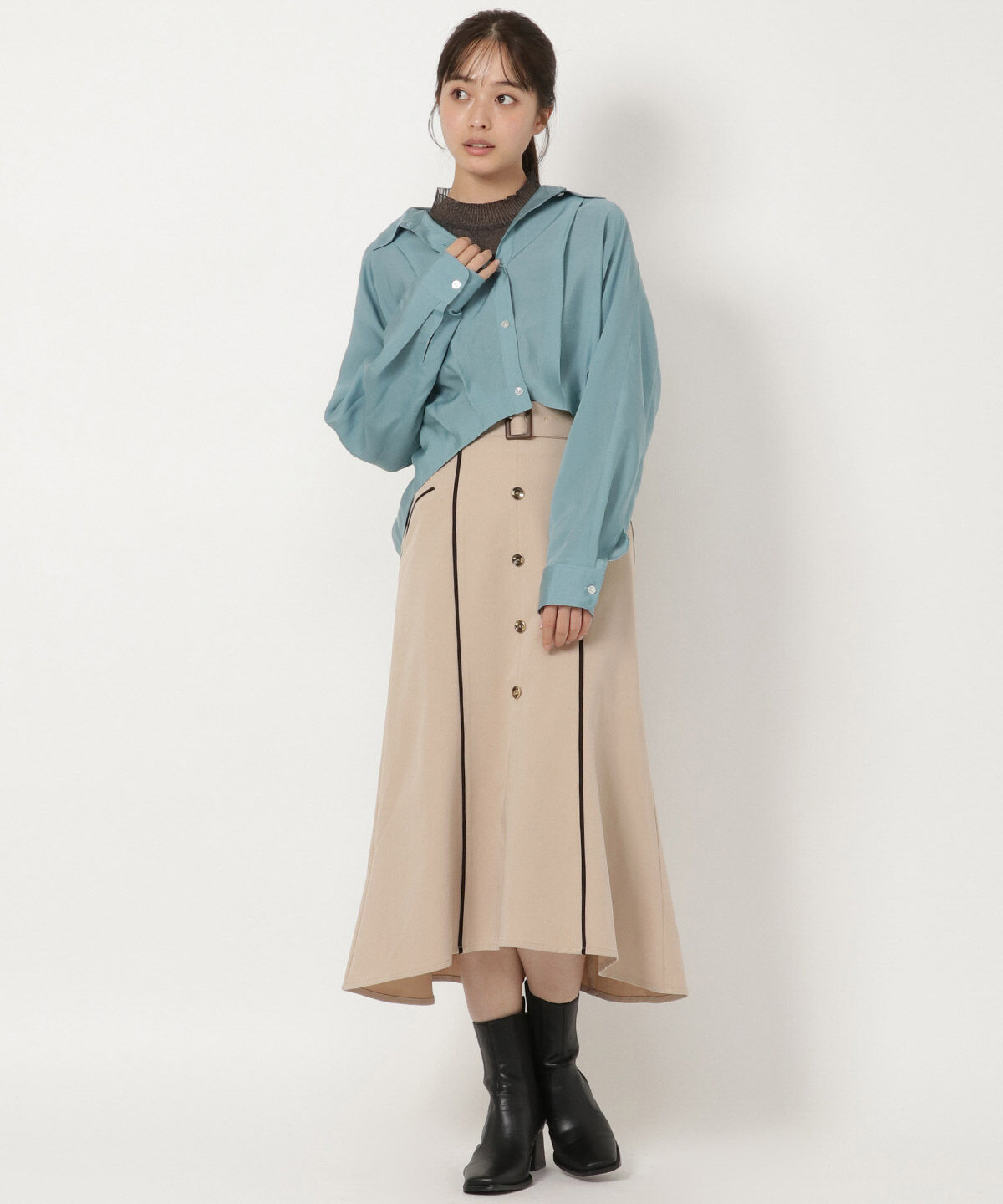 REDYAZEL「シアーバルーンシャツ」|シャツ・ブラウス|