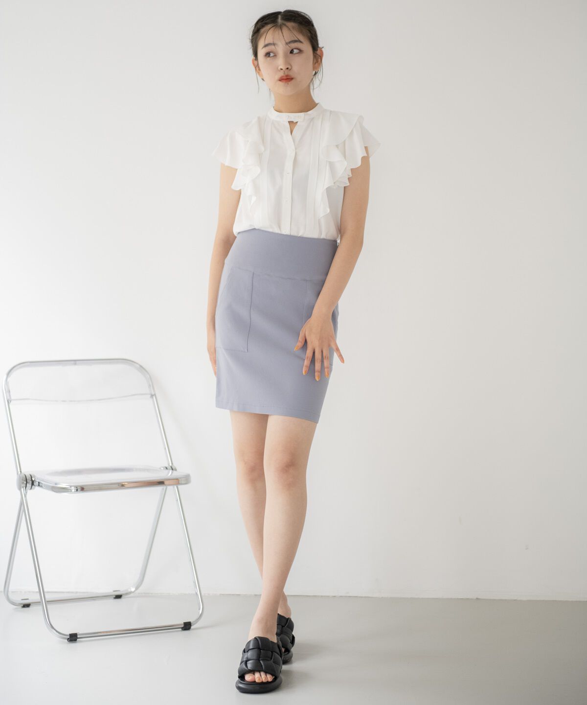 REDYAZEL「ストレッチタイトミニスカート」|タイト|