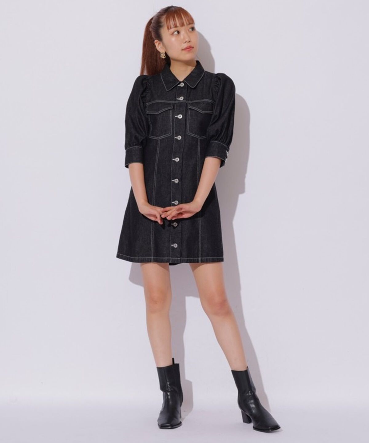 REDYAZEL「ボリュームスリーブワンピース」|ワンピース|