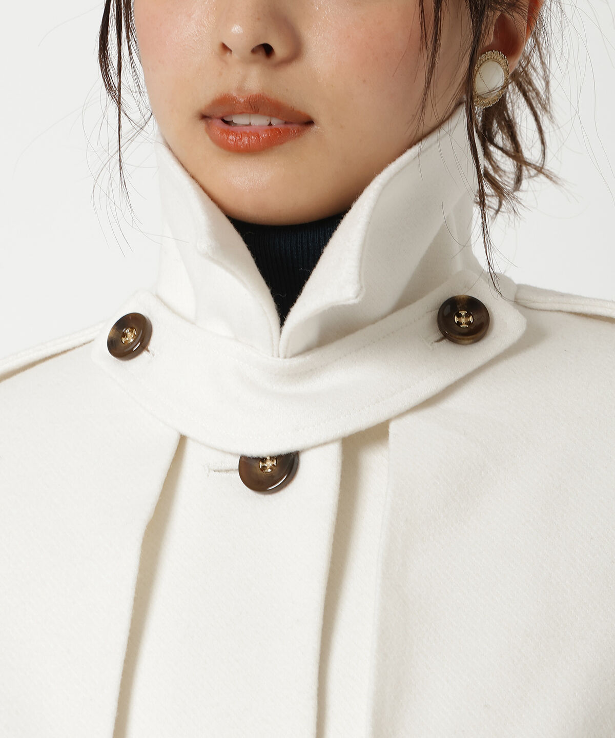 REDYAZEL「スタンドカラーショートコート」|ステンカラーコート|