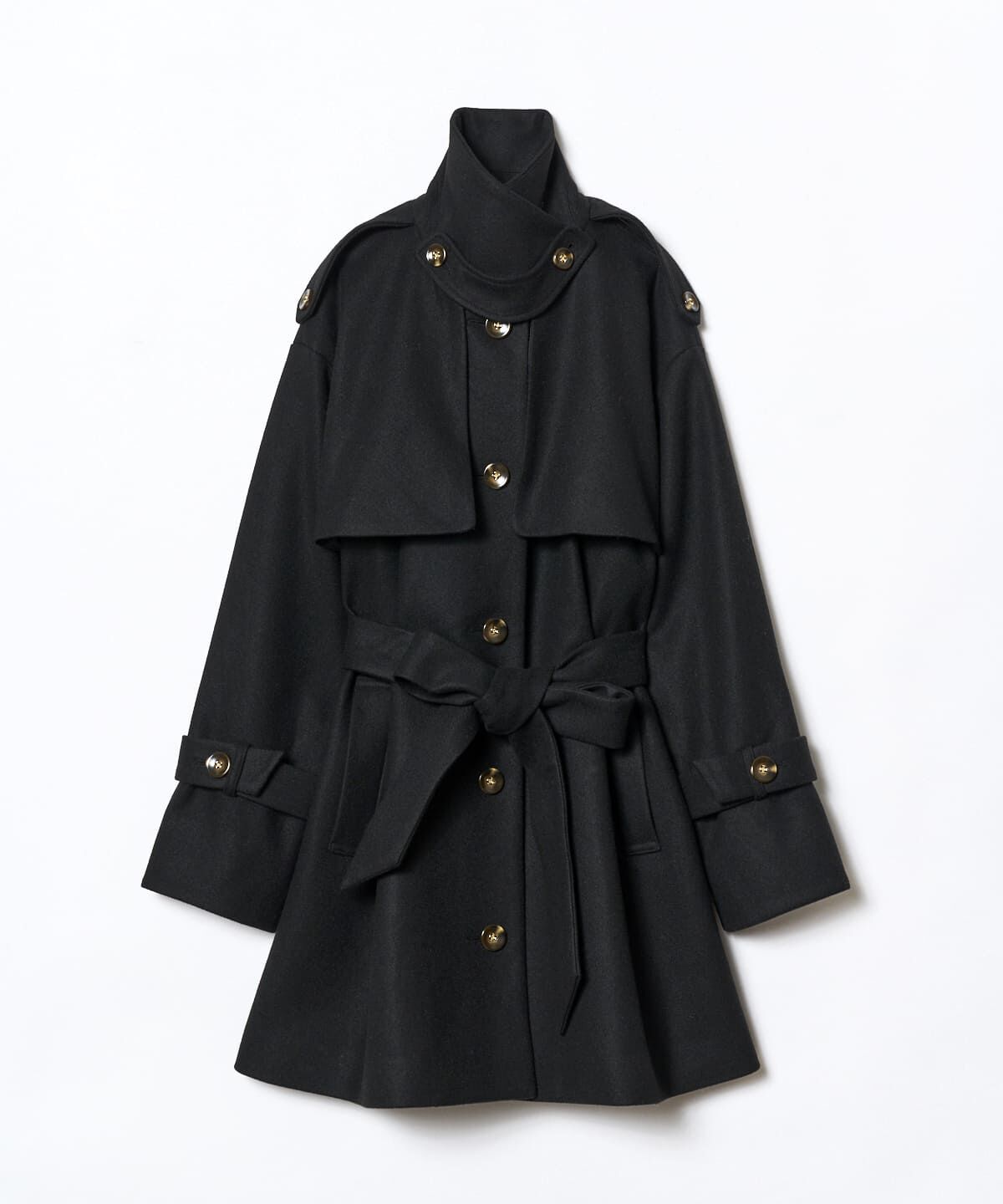 REDYAZEL「スタンドカラーショートコート」|ステンカラーコート|