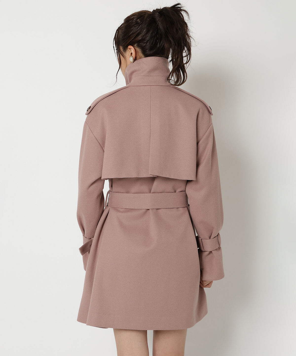 REDYAZEL「スタンドカラーショートコート」|ステンカラーコート|