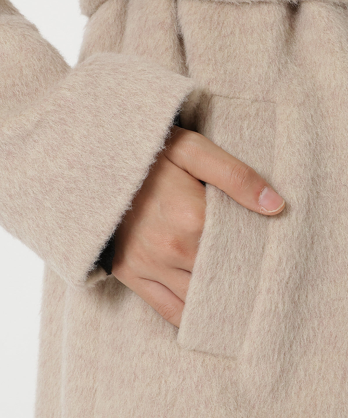 REDYAZEL「シャギーロングコート」|ステンカラーコート|