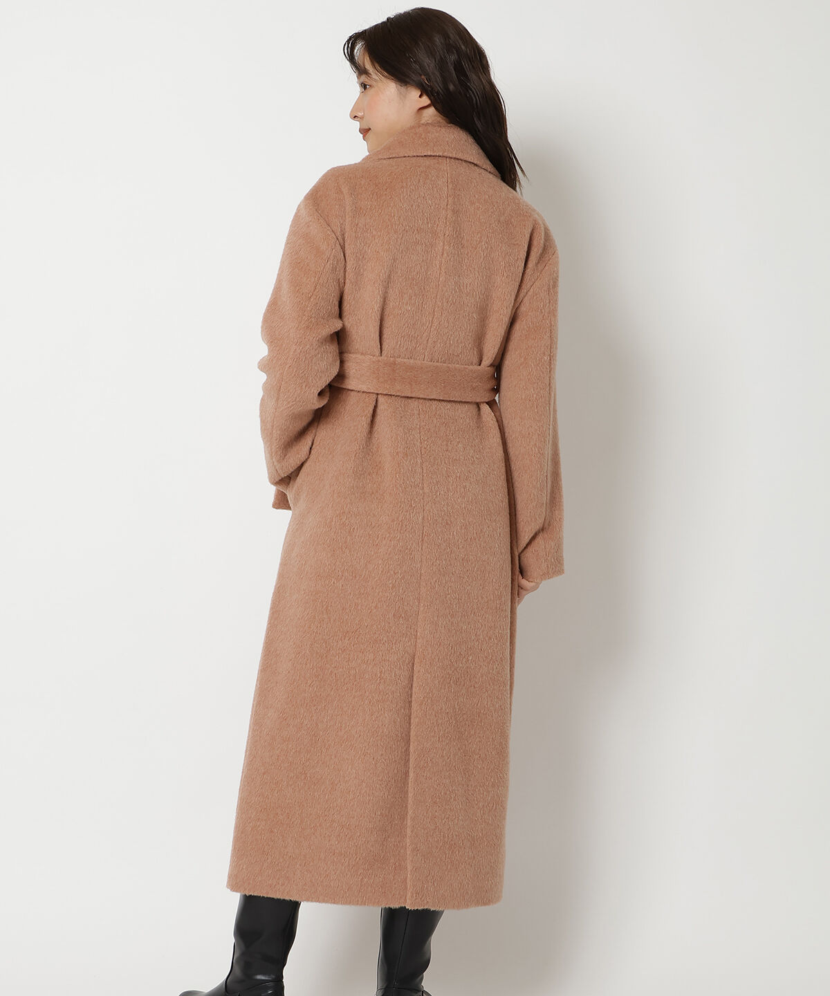 REDYAZEL「シャギーロングコート」|ステンカラーコート|