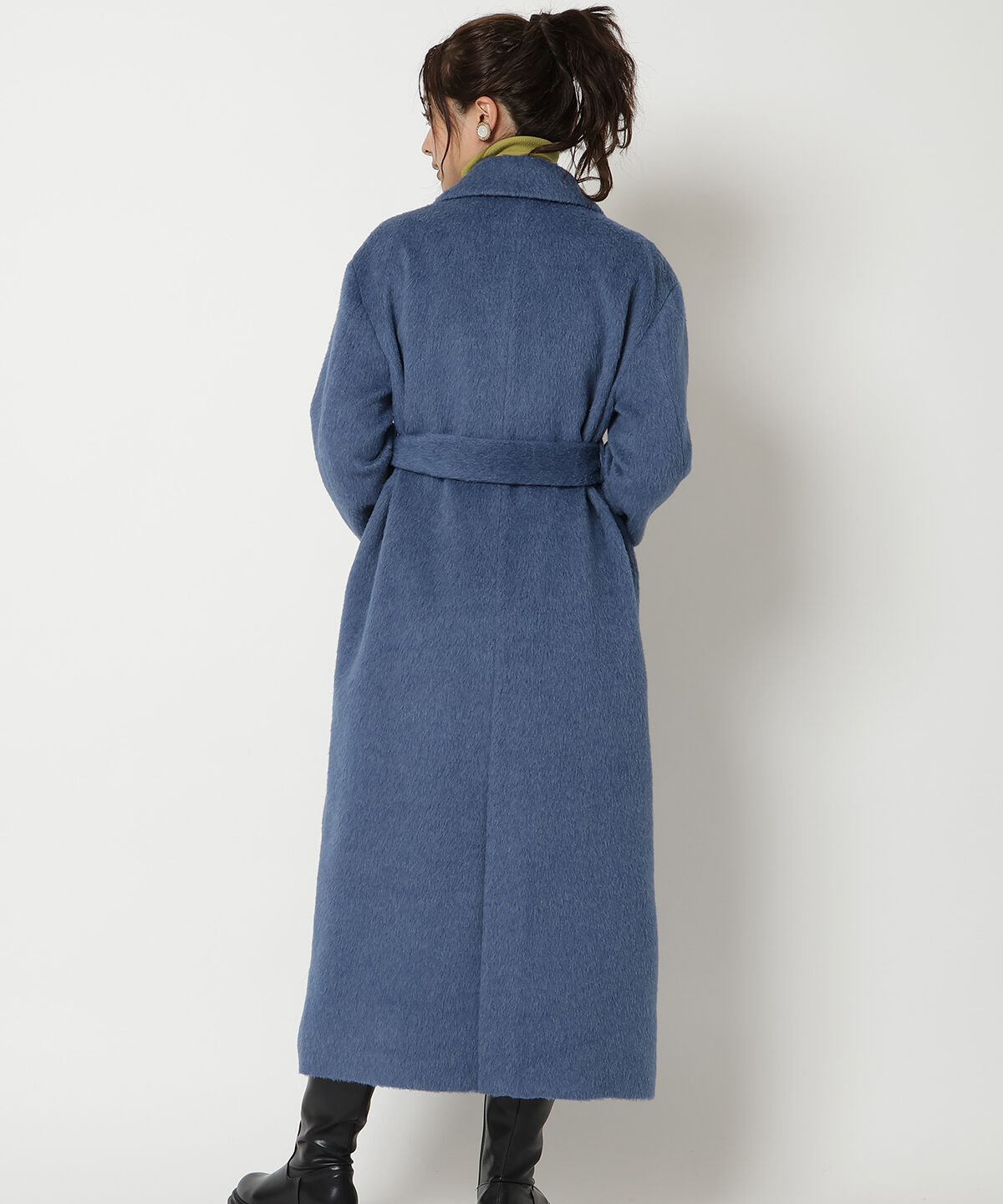 REDYAZEL「シャギーロングコート」|ステンカラーコート|