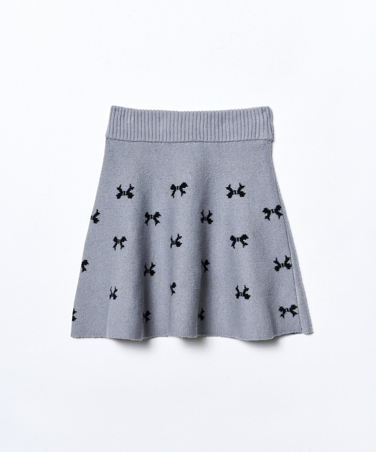 REDYAZEL「リボンジャガードニットスカート」|フレア|