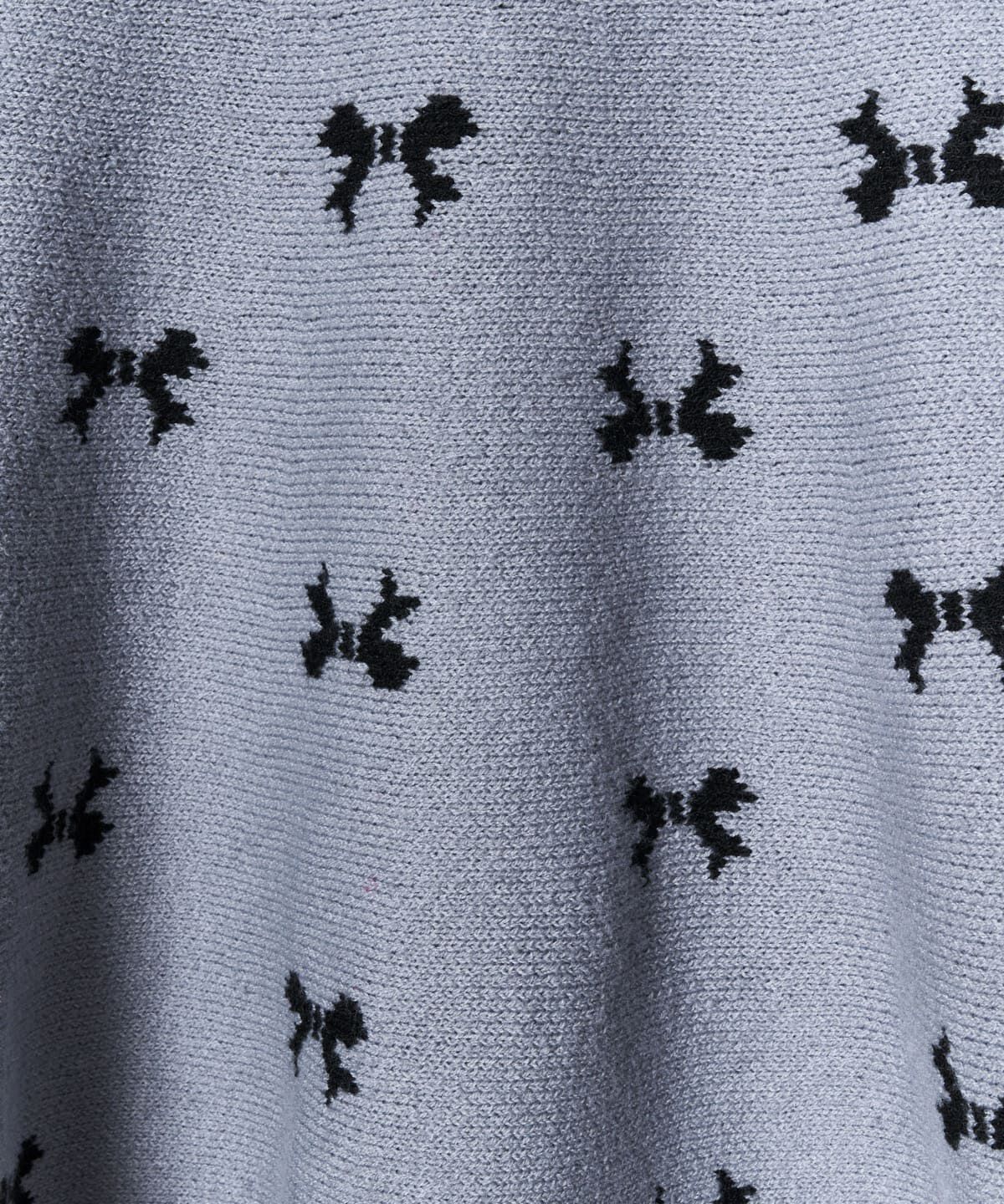 REDYAZEL「リボンジャガードニットスカート」|フレア|