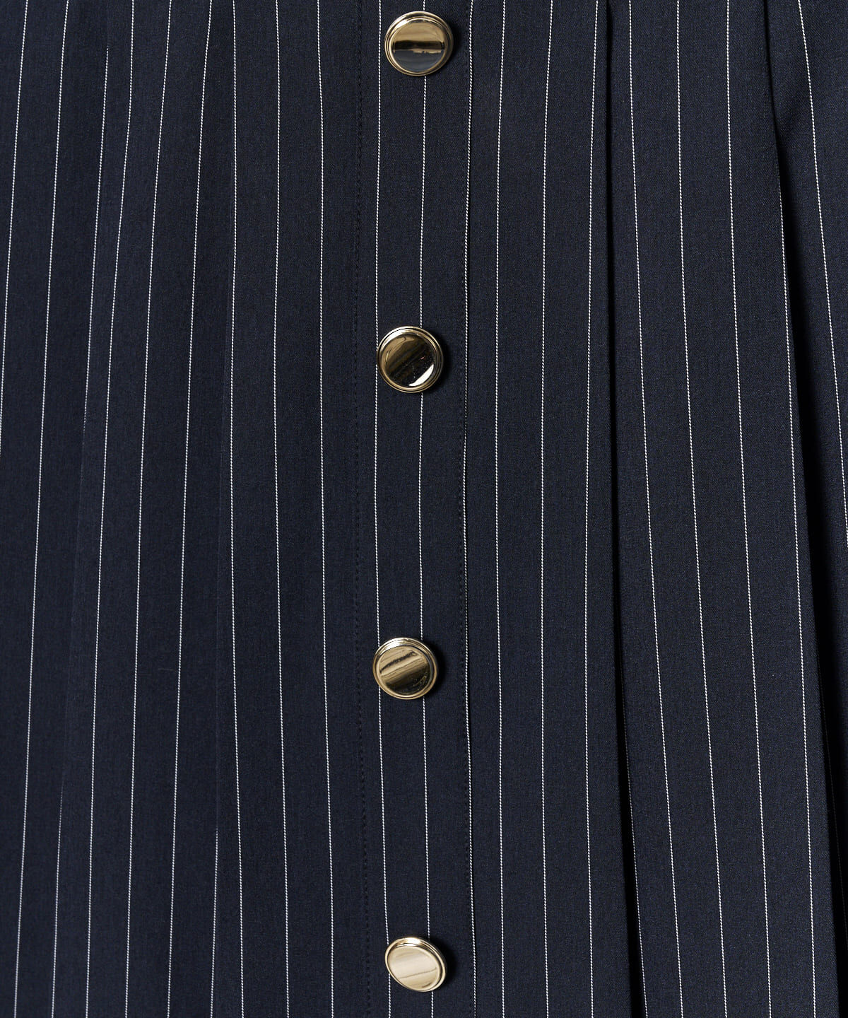 REDYAZEL「フロントボタンプリーツミニスカート」|台形|