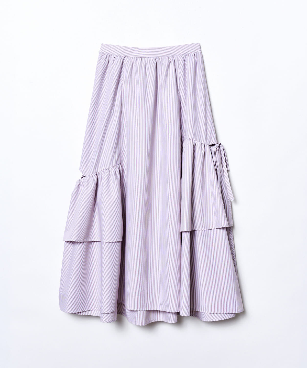 REDYAZEL「ストライプレッグ開きスカート」|フレア|