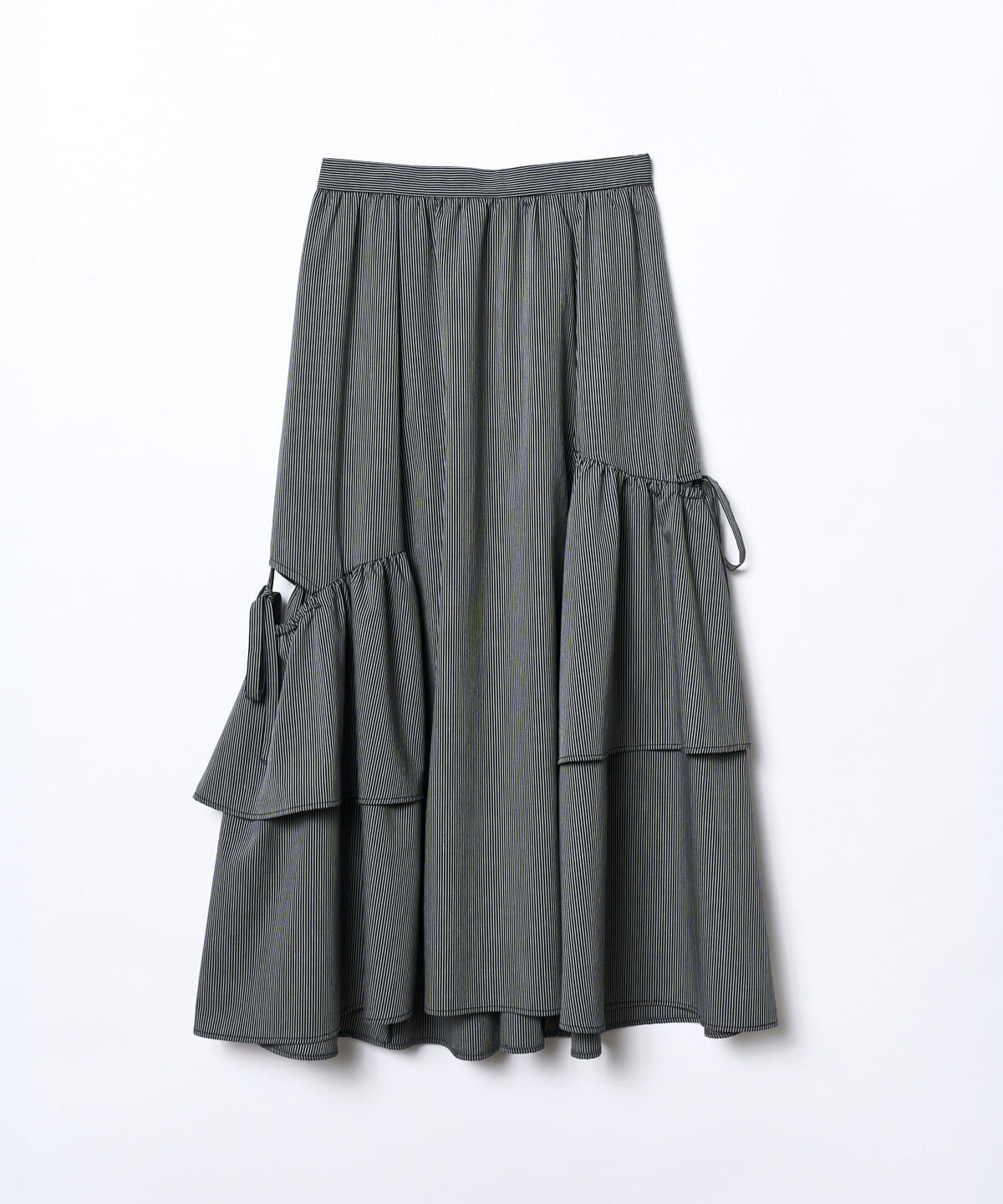REDYAZEL「ストライプレッグ開きスカート」|フレア|