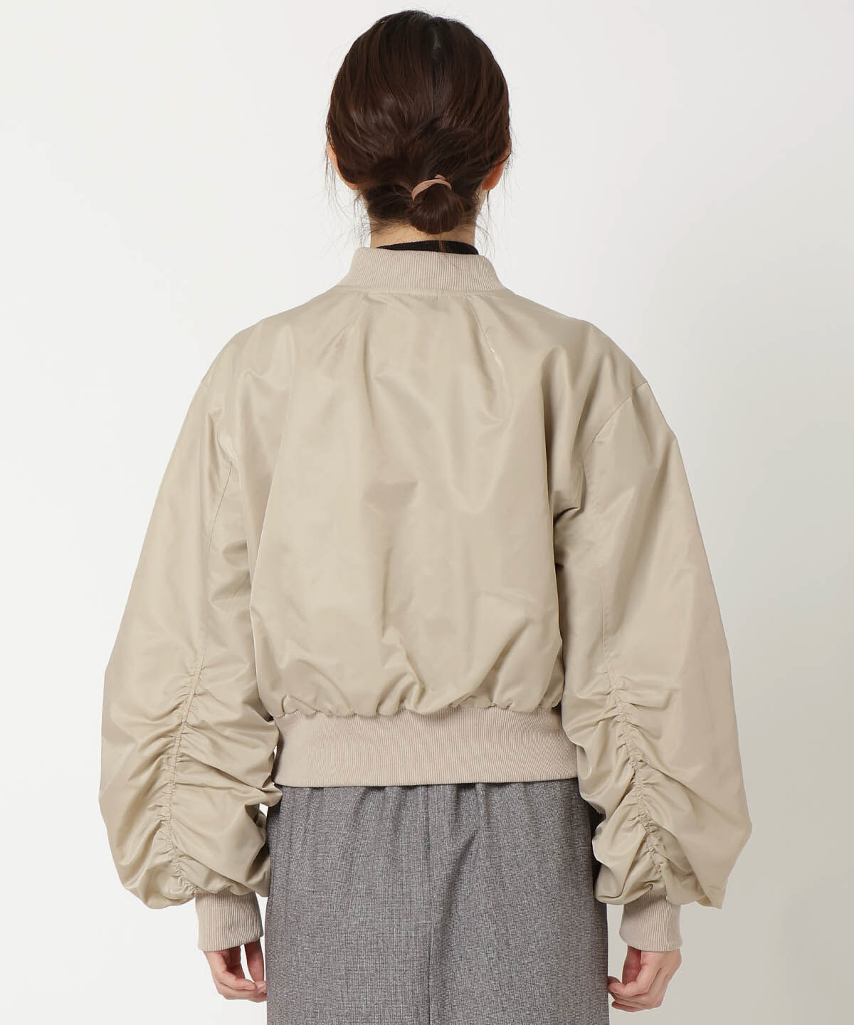 REDYAZEL「袖ギャザーMA-1」|ブルゾン・スタジャン|