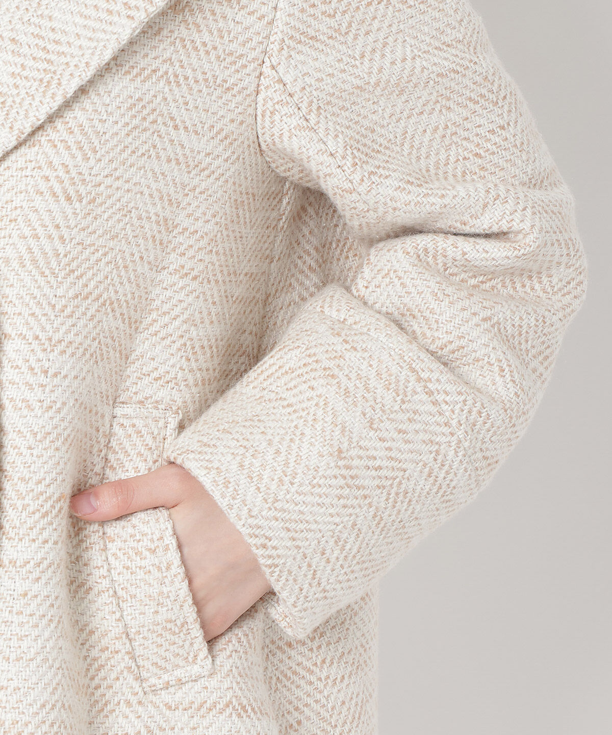 WILLSELECTION「ヘリンボーンファー付きコート」|その他|