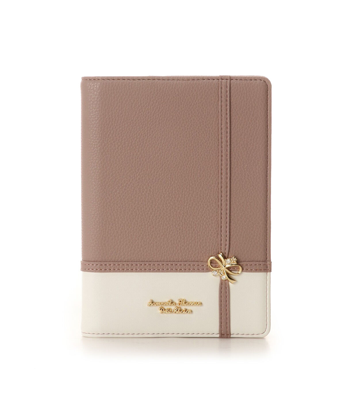 Samantha Thavasa Petit Choice「リボンラッピング手帳カバー 小」|その他|ベージュ