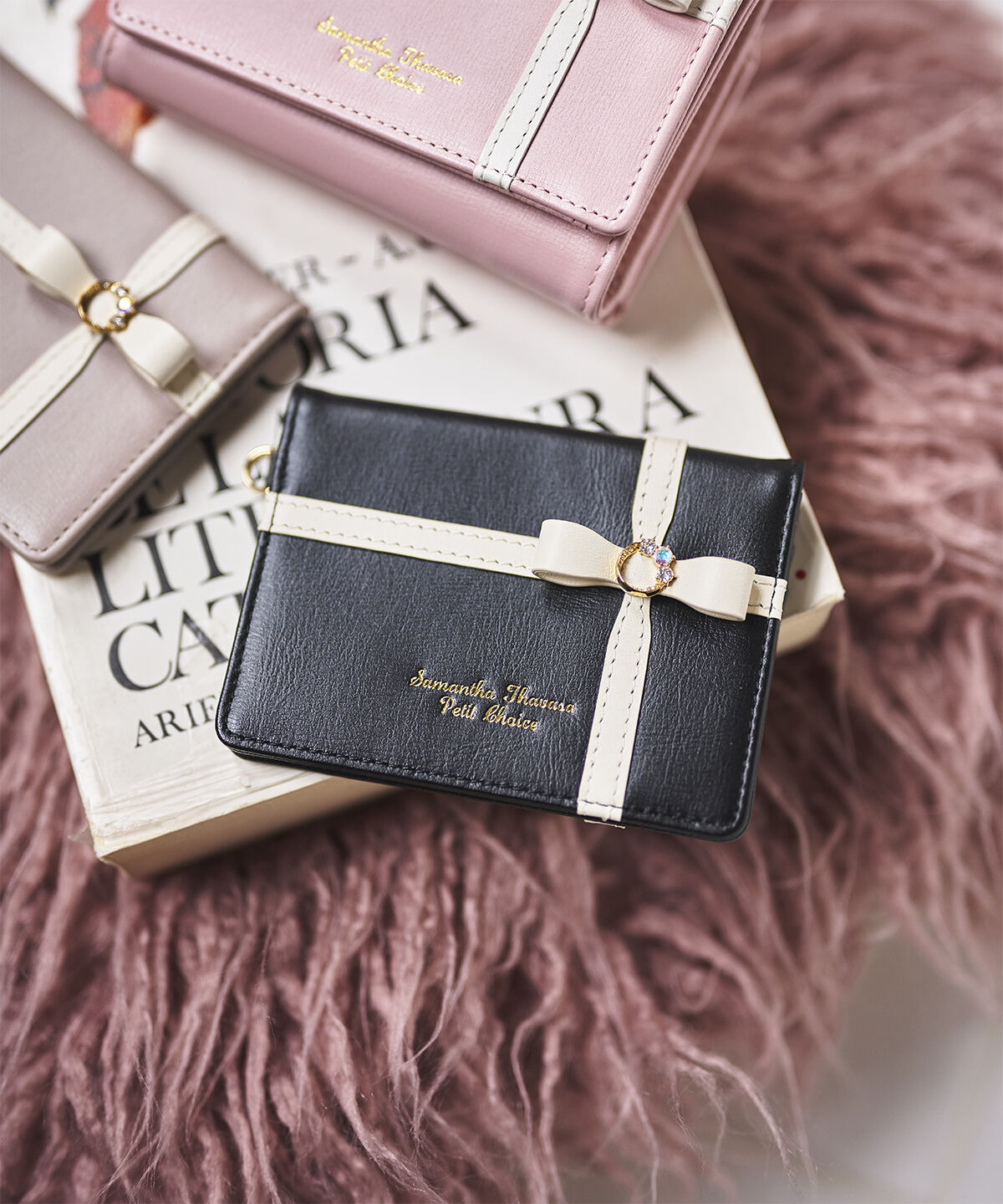 Samantha Thavasa Petit Choice「リボンラッピング パスケース」|定期入れ|