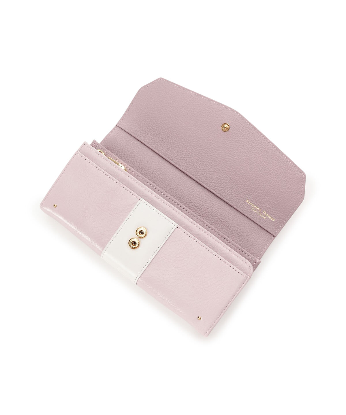 Samantha Thavasa Petit Choice「バイカラープルアップレザー 長財布」|財布|