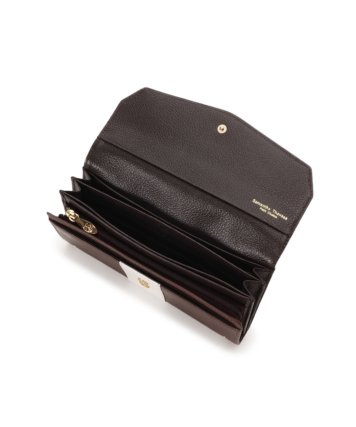 Samantha Thavasa Petit Choice「バイカラープルアップレザー 長財布」|財布|