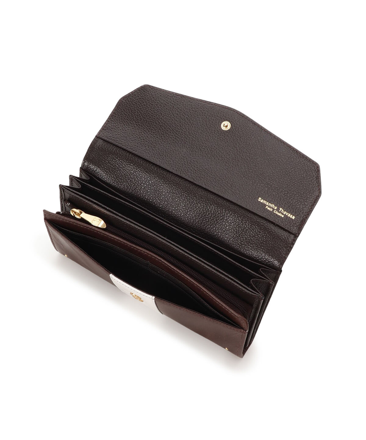 Samantha Thavasa Petit Choice「バイカラープルアップレザー 長財布」|財布|