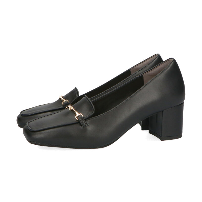 ORiental TRaffic「【跳べるパンプス/シリーズ累計１５０万足突破】ビットモチーフ/R-3207 ヒール ローファー」|パンプス|