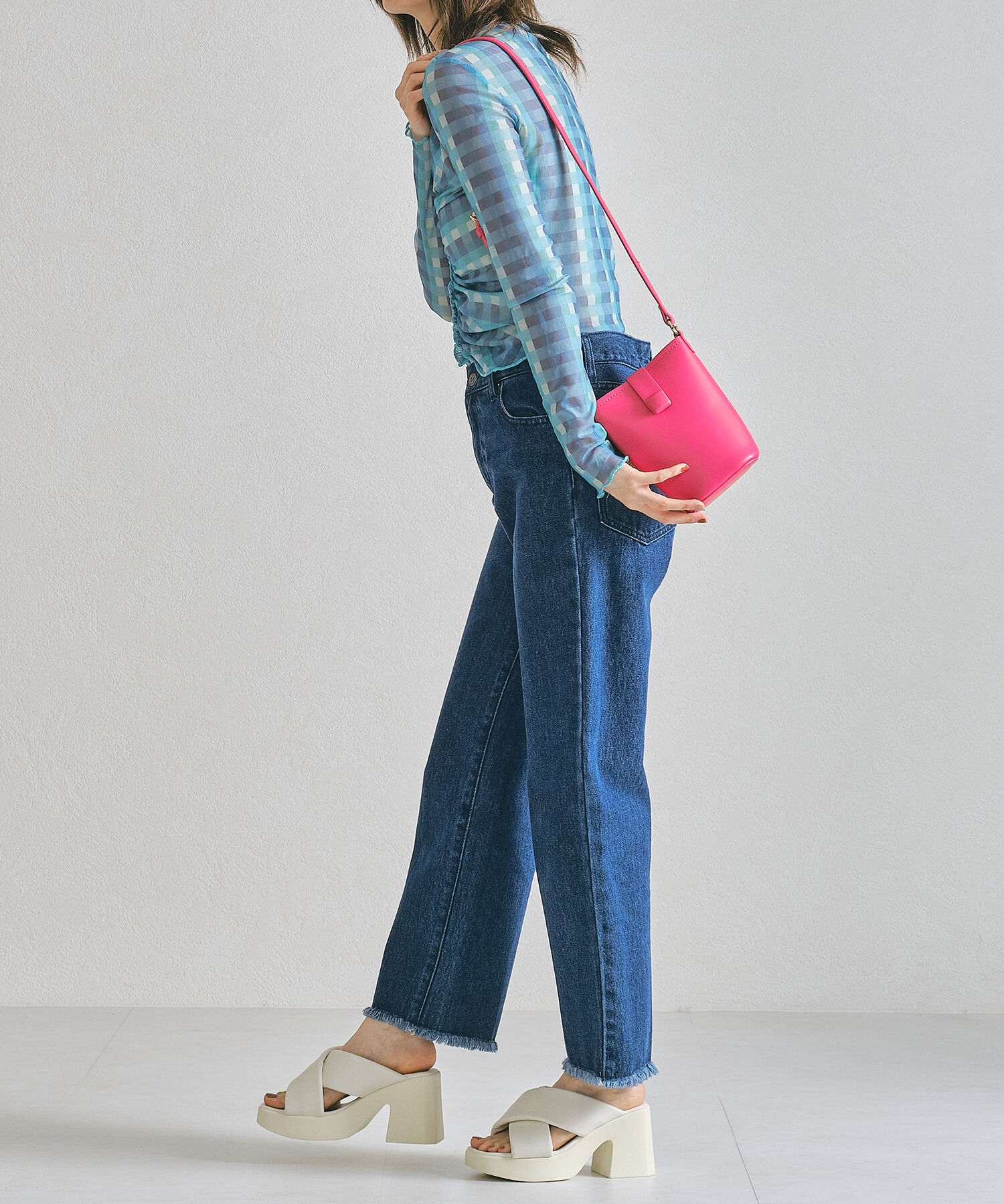 ORiental TRaffic「【BAG】フラップ付きショルダーポーチ/BA-231 ポーチ バッグ　普段使い お出掛け 旅行 カジュアル」|ショルダー・メッセンジャー|