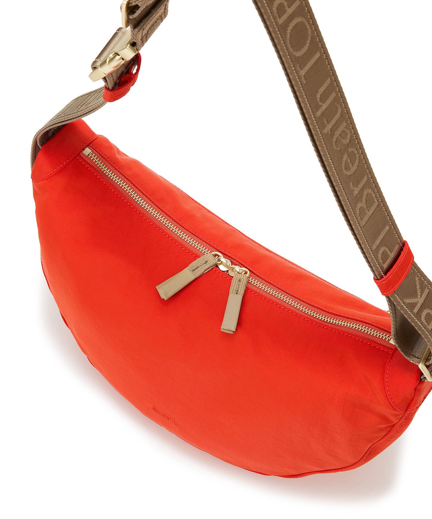 TOPKAPI BREATH「【Breath TOPKAPI】Freely フリーリー ナイロン ロゴテープ  ラウンド ショルダーバッグ」|ショルダー・メッセンジャー|