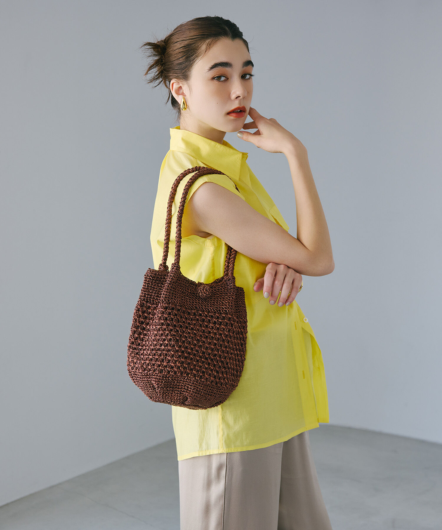 TOPKAPI TREASURE「【TREASURE TOPKAPI】メタリック ラウンド トートバッグ」|ショルダー・メッセンジャー|