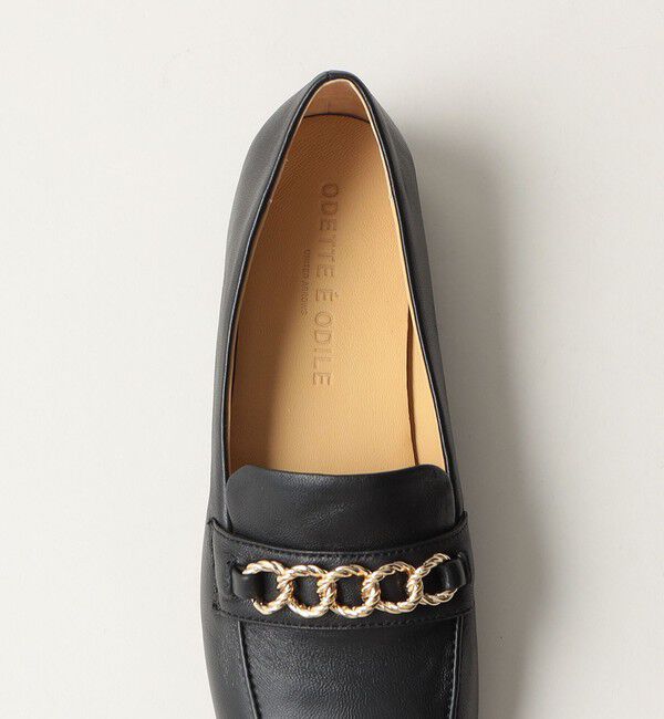 ODETTE E ODILE「チェーンソフトローファー フラット10&uarr;」|ローファー|