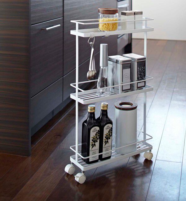 Style for Living「＜tower＞スリムキッチンワゴン」|食器・キッチングッズ|WHITE