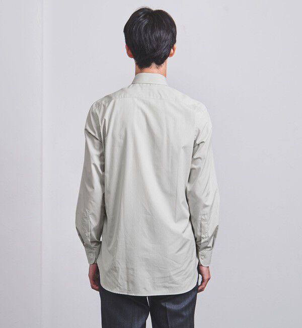 UNITED ARROWS「LEGGIUNO/グレーストライプ タブカラーシャツ」|シャツ・ブラウス|