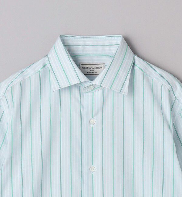 UNITED ARROWS「イージーケア AG マルチストライプ セミワイドカラーシャツ -抗菌防臭-」|シャツ・ブラウス|