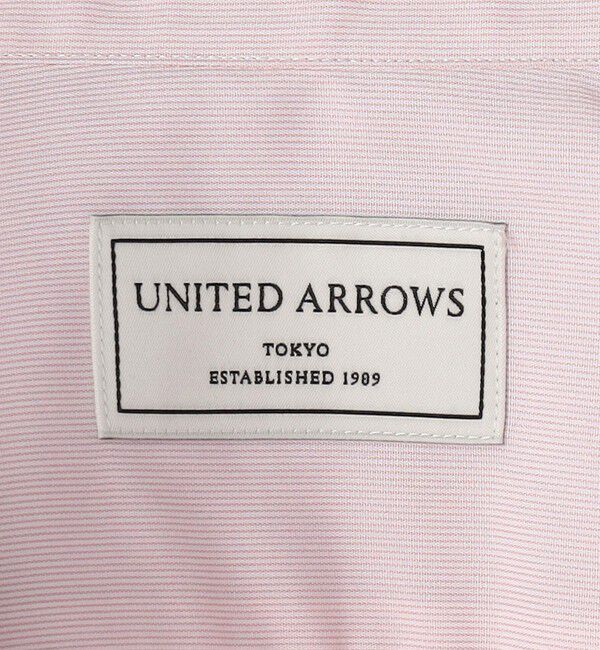 UNITED ARROWS「イージーケア AG ヘアラインストライプ ラウンドレギュラーカラー シャツ -抗菌防臭-」|シャツ・ブラウス|