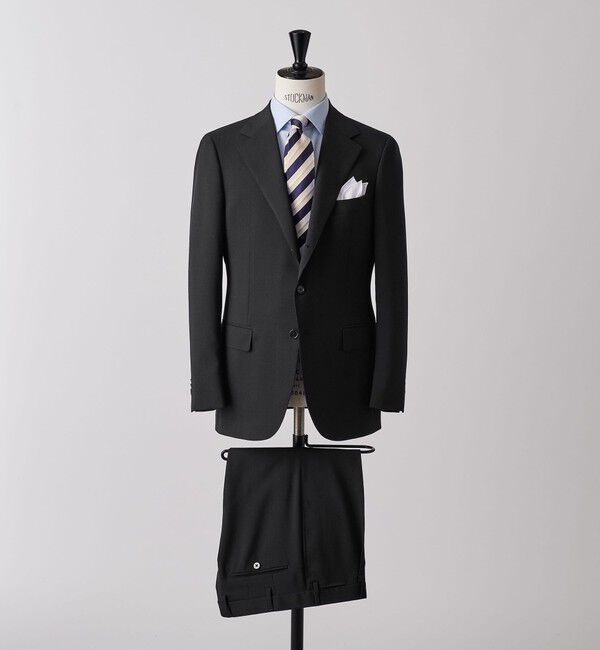 UNITED ARROWS「山栄 ポーラーソリッド 3ボタンスーツ -ストレッチ-」|その他|NAVY