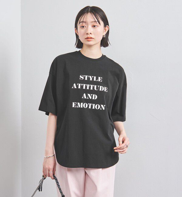 UNITED ARROWS「＜SACRA＞メッセージプリント Tシャツ」|Tシャツ・カットソー|