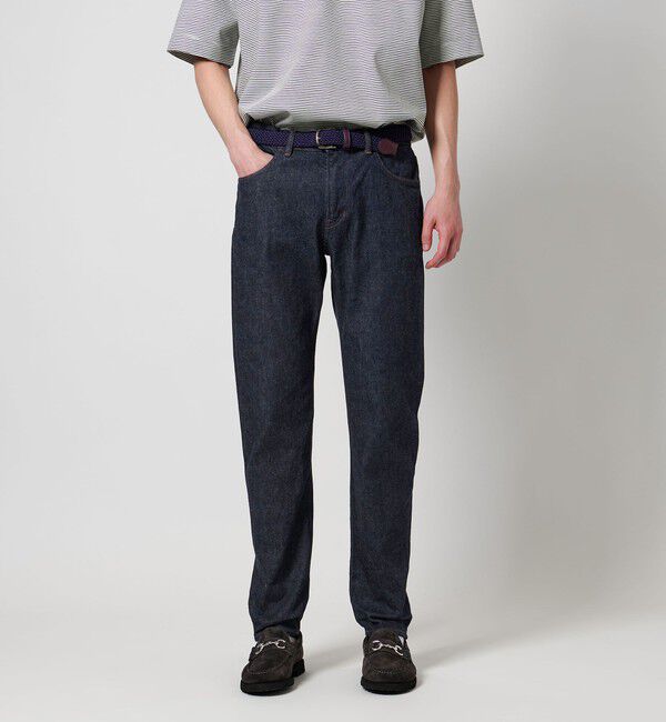 UNITED ARROWS「オーセンティック ユーロテーパード 5ポケット デニムパンツ」|デニム|NAVY