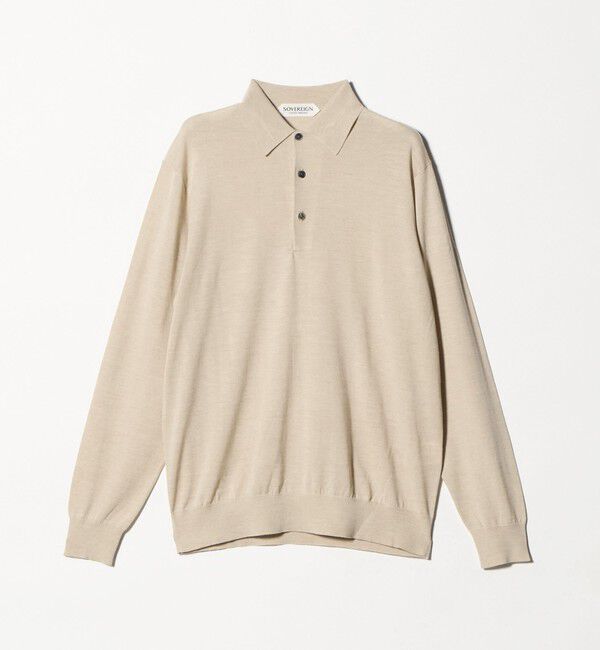 UNITED ARROWS「＜SOVEREIGN＞ハイゲージ ニットポロシャツ」|ニット・セーター|NATURAL