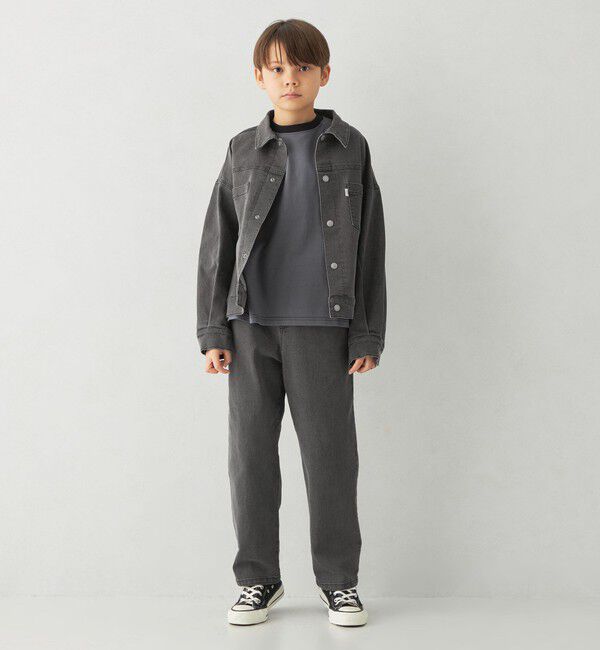 UNITED ARROWS green label relaxing「ストレッチデニム ストレートパンツ / キッズ  100cm-160cm - ストレッチ -」|デニム|