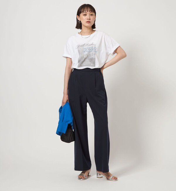 UNITED ARROWS green label relaxing「【WEB限定】＜at ease＞フォトグラフィック ショートスリーブ Tシャツ」|Tシャツ・カットソー|