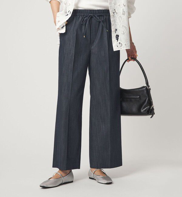 UNITED ARROWS green label relaxing「［size SHORT/TALLあり］ニーハイフレアパンツ デニム 2 ストレッチ」|デニム|