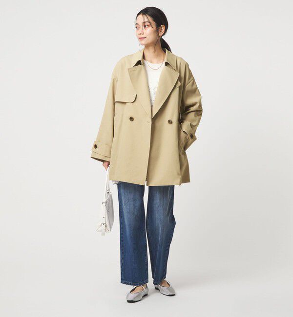 UNITED ARROWS green label relaxing「［size SHORTあり］ミドル トレンチ コート 撥水」|トレンチコート|