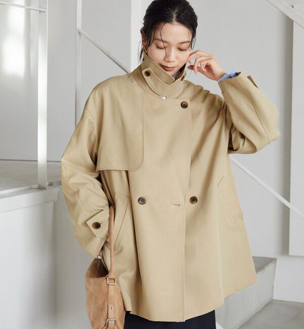 UNITED ARROWS green label relaxing「［size SHORTあり］ミドル トレンチ コート 撥水」|トレンチコート|