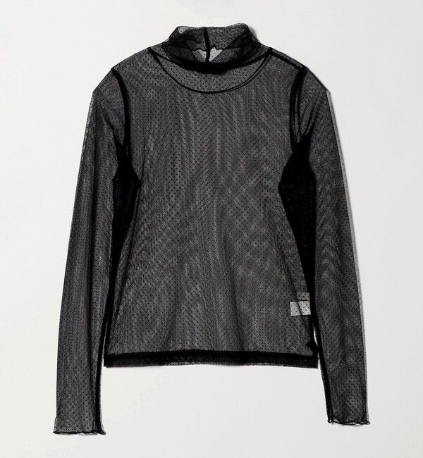 UNITED ARROWS green label relaxing「シアー ドット タートルネック カットソー」|Tシャツ・カットソー|