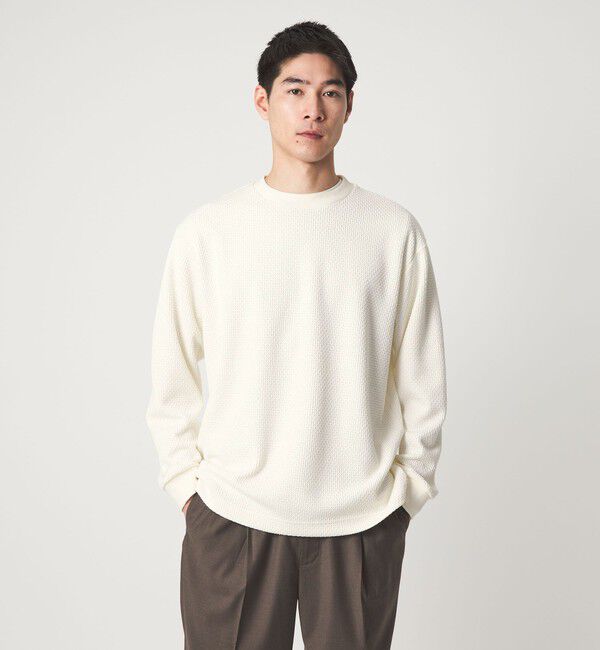 UNITED ARROWS green label relaxing「クリア ラッセル クルーネック カットソー」|Tシャツ・カットソー|WHITE