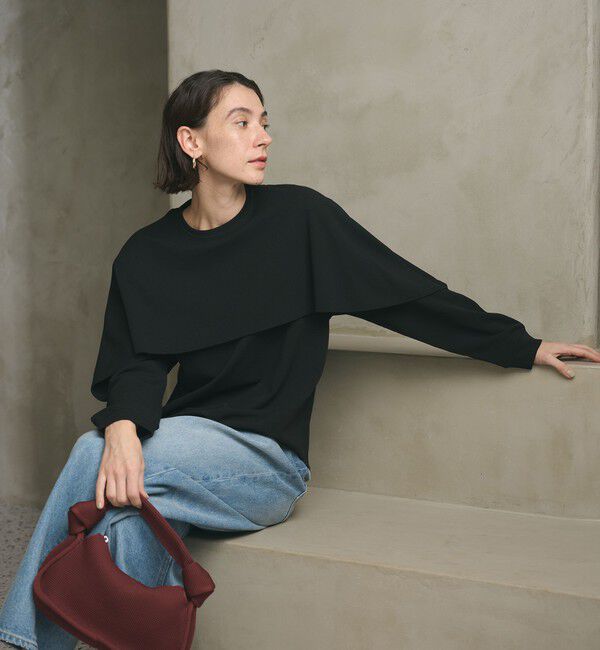 BEAUTY&YOUTH UNITED ARROWS「【WEB限定 Wardrobe DAILY MINIMAL】ケープフリル レイヤーカットソー」|Tシャツ・カットソー|